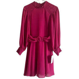 Bleecker 126 NWT Women 6 Pink 70s Barbiecore Cocktail Wedding FitandFlare Dress